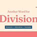 Another Word for Division: Synonyms, Alternatives and Examples