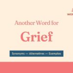 Another Word for Grief: Synonyms, Shades of Meaning & Examples